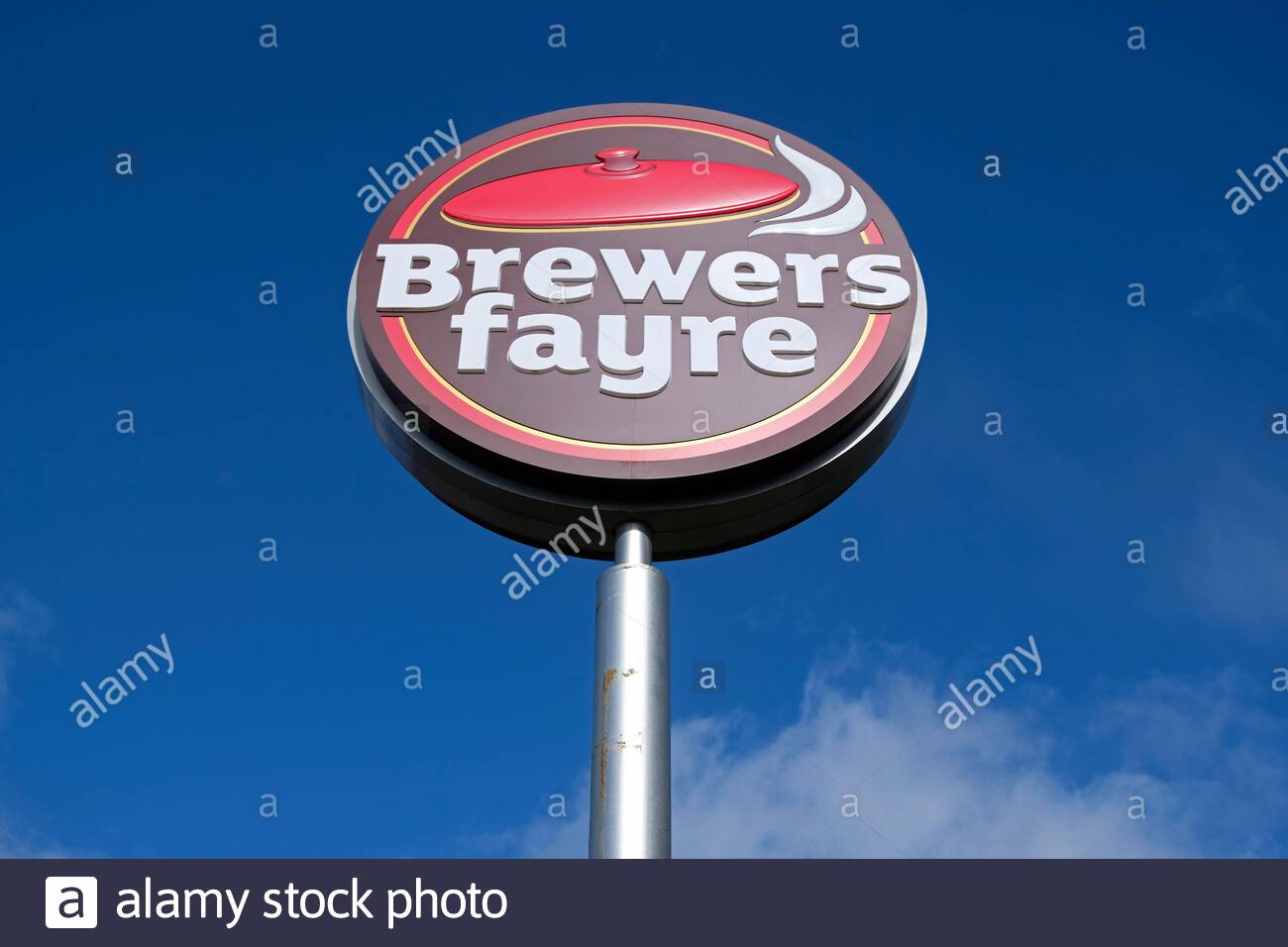 Brewers Fayre, licensed pub restaurant chain sign Stock Photo Alamy