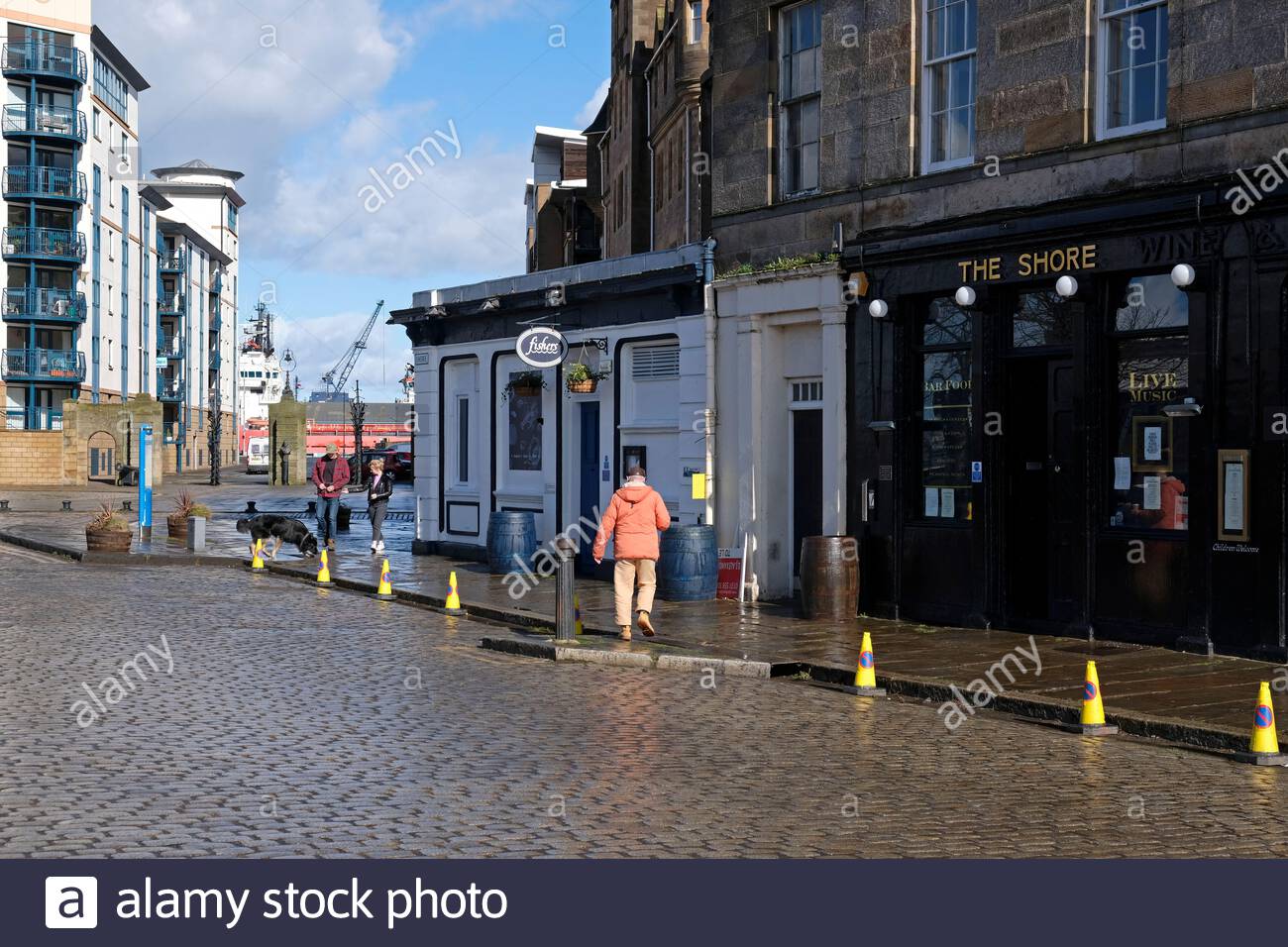 The Shore Leith, Edinburgh, Scotland Stock Photo