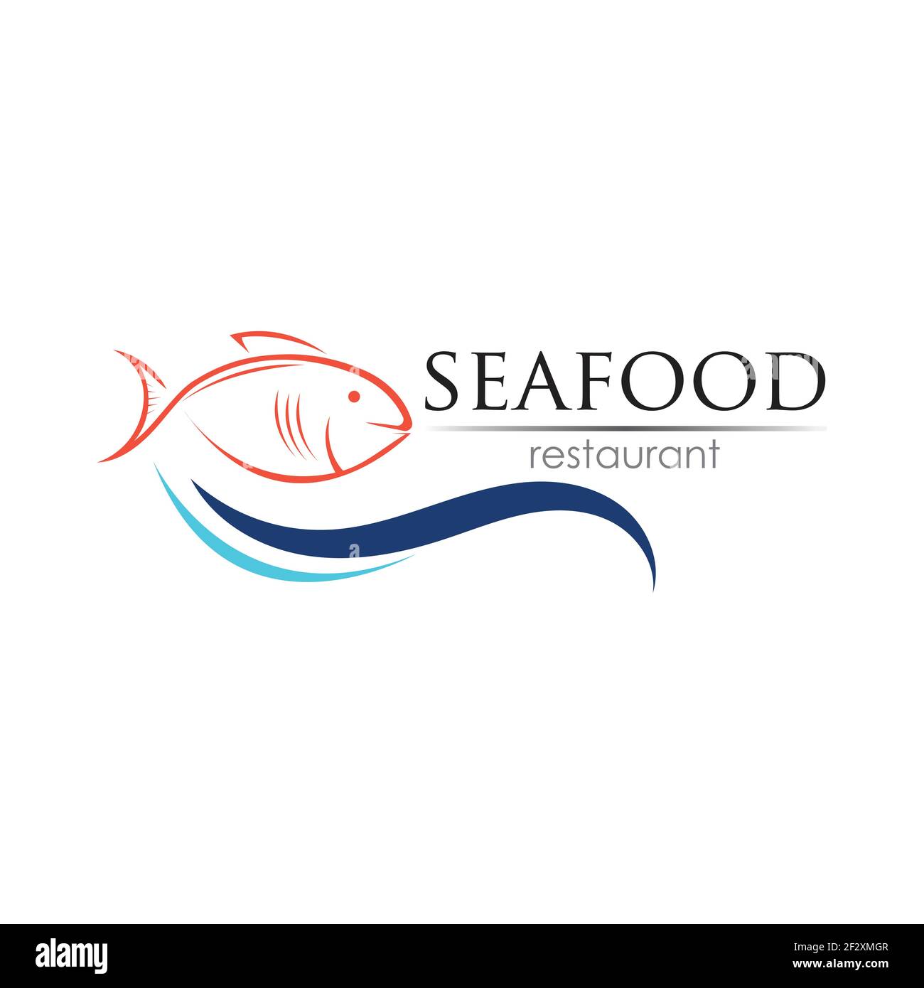 Seafood restaurant logo design. Fish, Food and Beverage logo concept ...