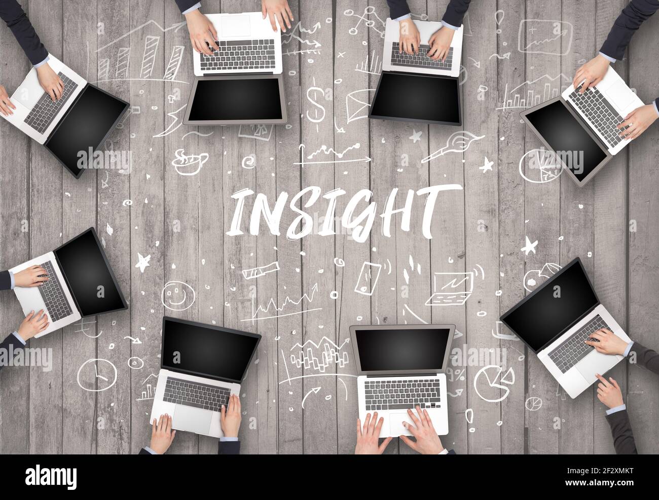 Group of business people working in office Stock Photo - Alamy