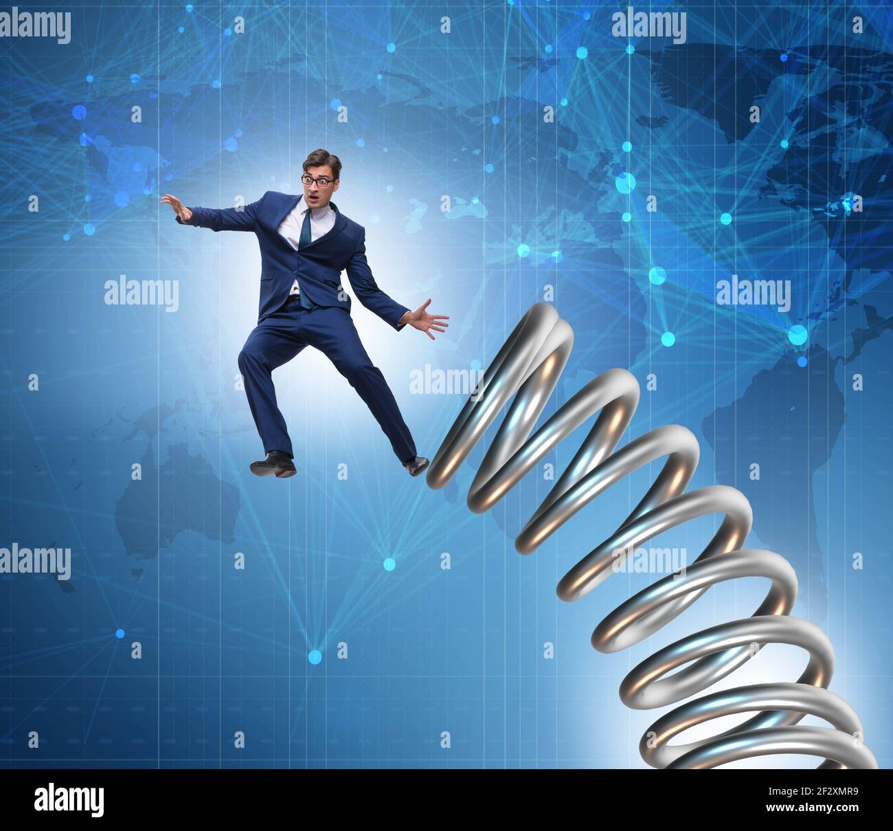 Jump man from ladder hi-res stock photography and images - Alamy
