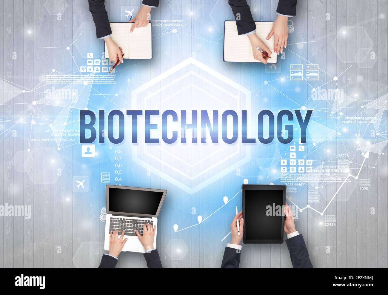 Group of Busy People Working in an Office, technology concept Stock ...