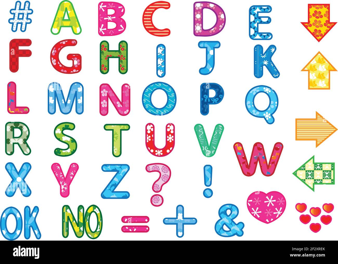 English alphabet design a-z s1 to 10 series Stock Vector Image ...
