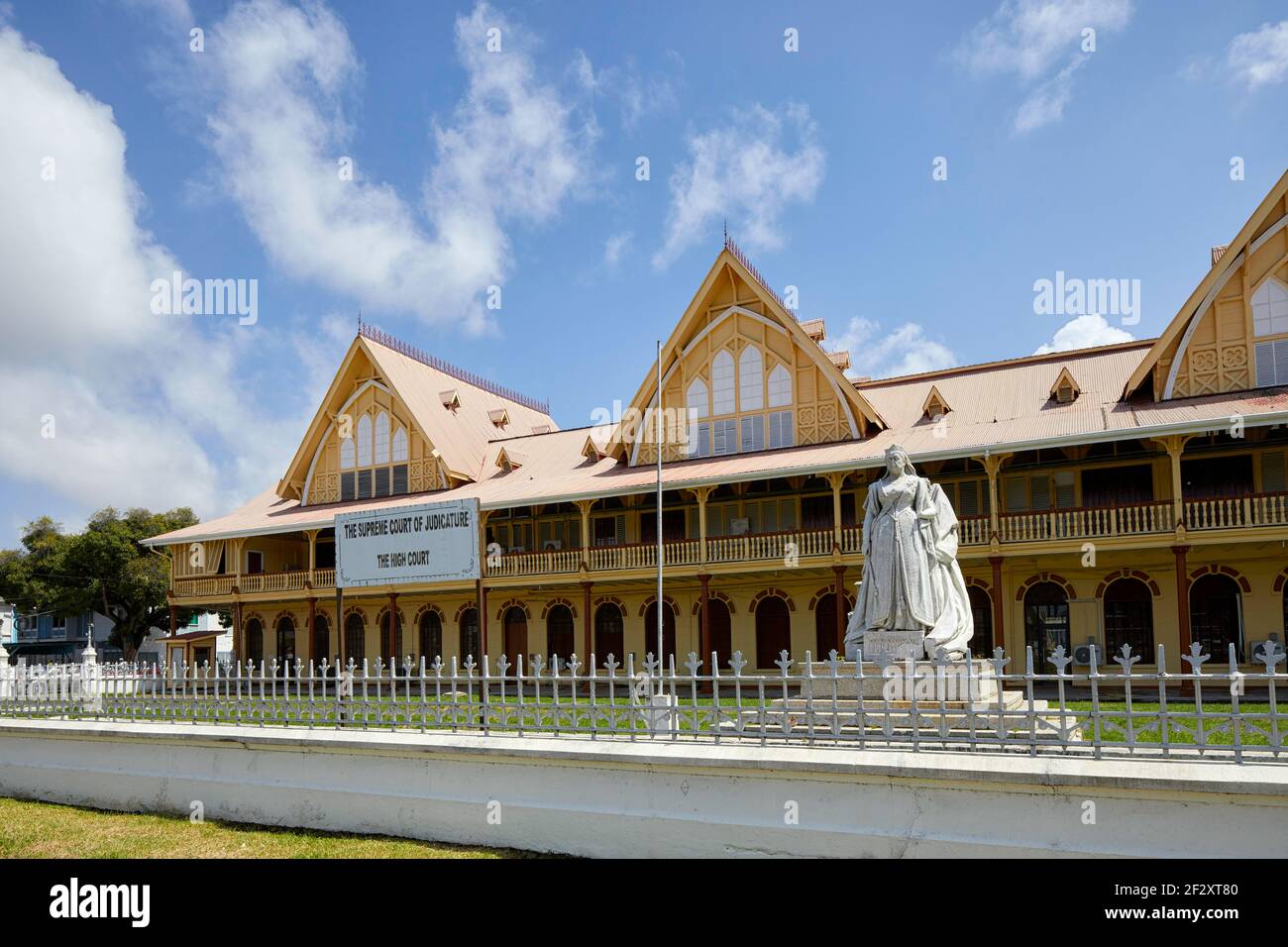 The Supreme Court of Judicature, The High Court in Georgetown Guyana, South America Stock Photo