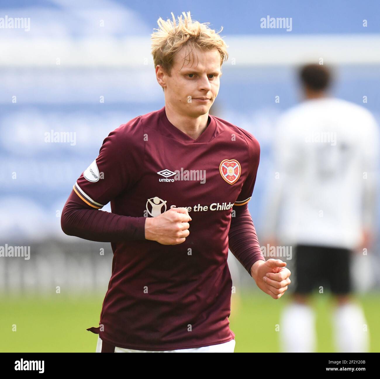 Tynecastle Park, Edinburgh, Scotland. UK .13th March 21. Scottish Championship Match .Hearts vs Ayr Utd Hearts' midfielder, Gary Mackay-Steven, Credit: eric mccowat/Alamy Live News Stock Photo