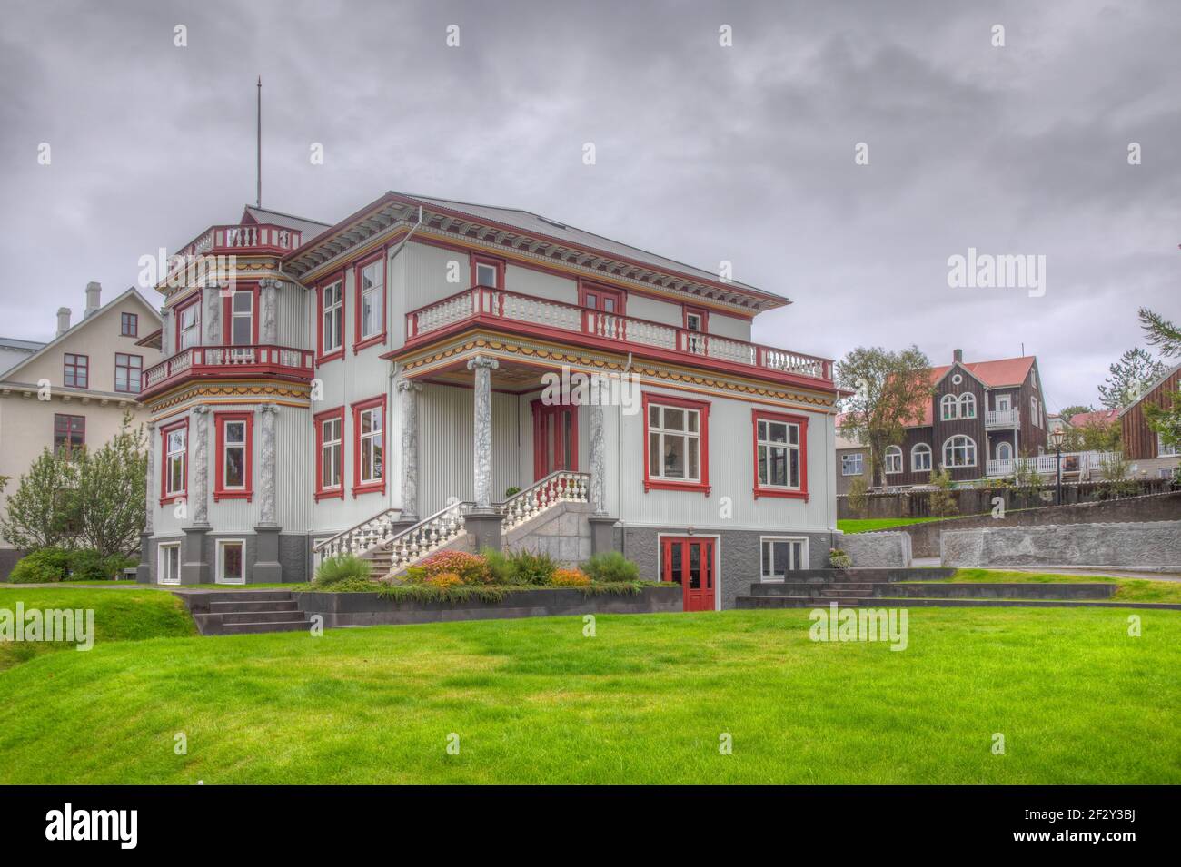 Thor Axel Philip Jensen house in Reykjavik, Iceland Stock Photo Alamy