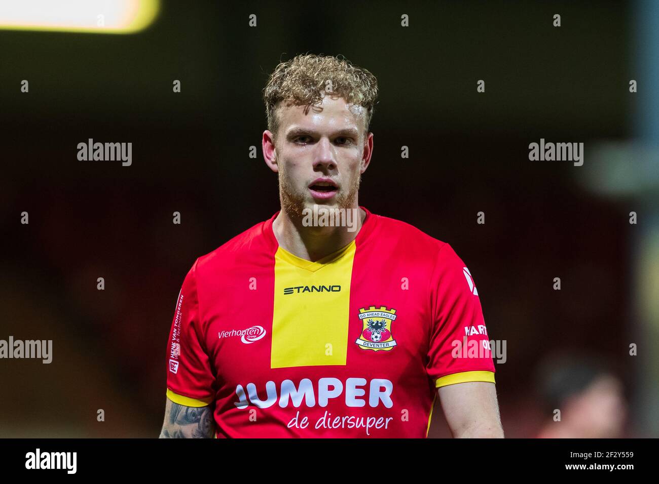 Deventer Netherlands March 12 Luuk Brouwers Of Go Ahead Eagles During The Dutch Keukenkampioendivisie Match Between Go Ahead Eagles And Cambuur At Stock Photo Alamy