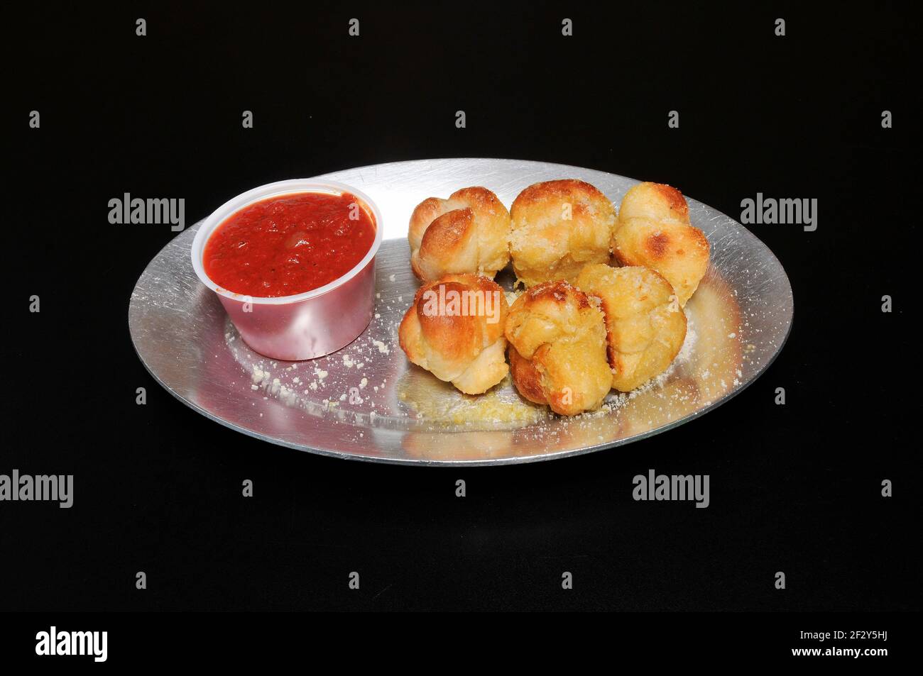 Authentic Italian cuisine known as garlic knots Stock Photo Alamy