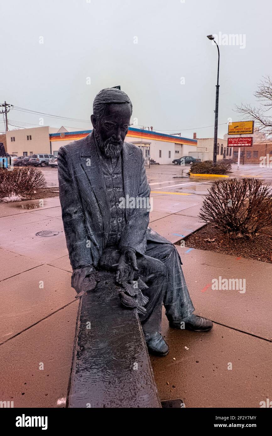 Benjamin Harrison statue, Rapid City, South Dakota, USA Stock Photo Alamy