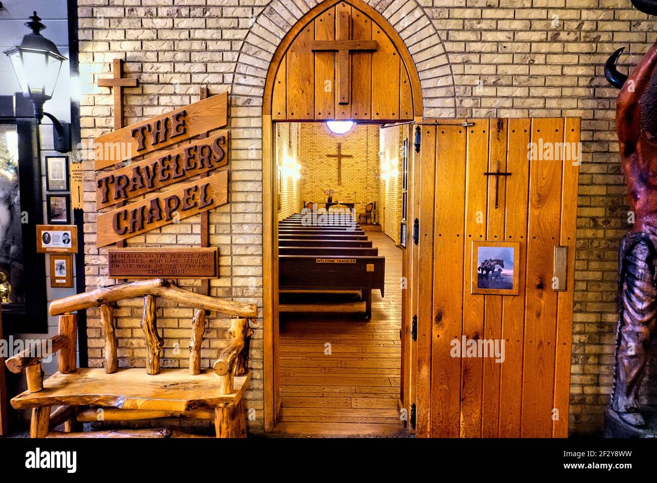 The Travelers Chapel in Wall Drug Store, Wall, South Dakota, USA Stock Photo Alamy