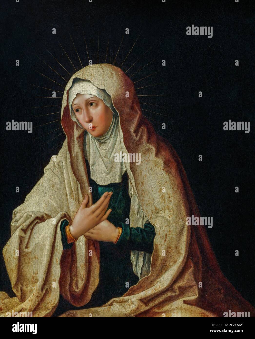 portrait of the holy virgin mary Stock Photo