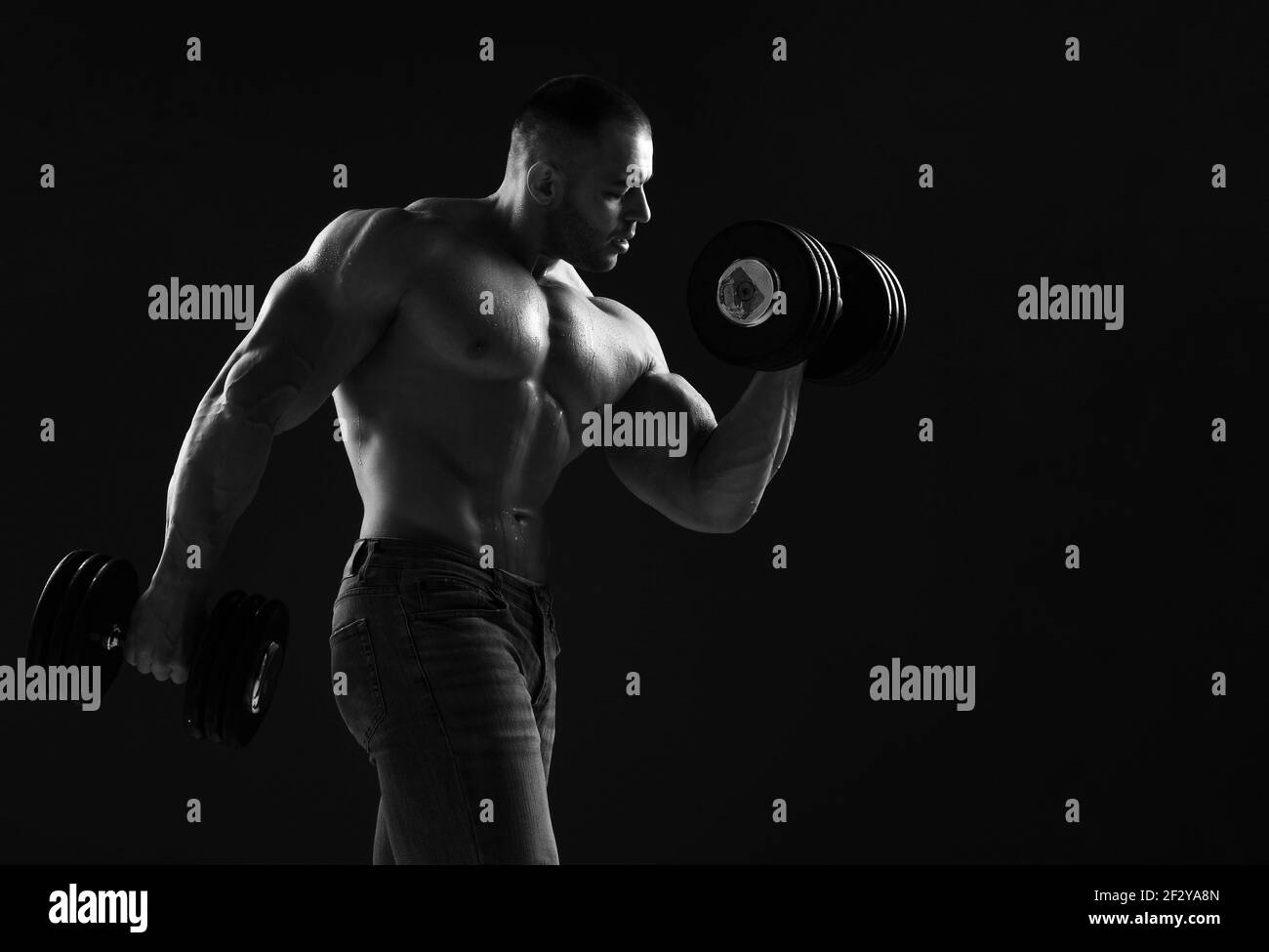 Big biceps isolated bodybuilding hi-res stock photography and images - Alamy
