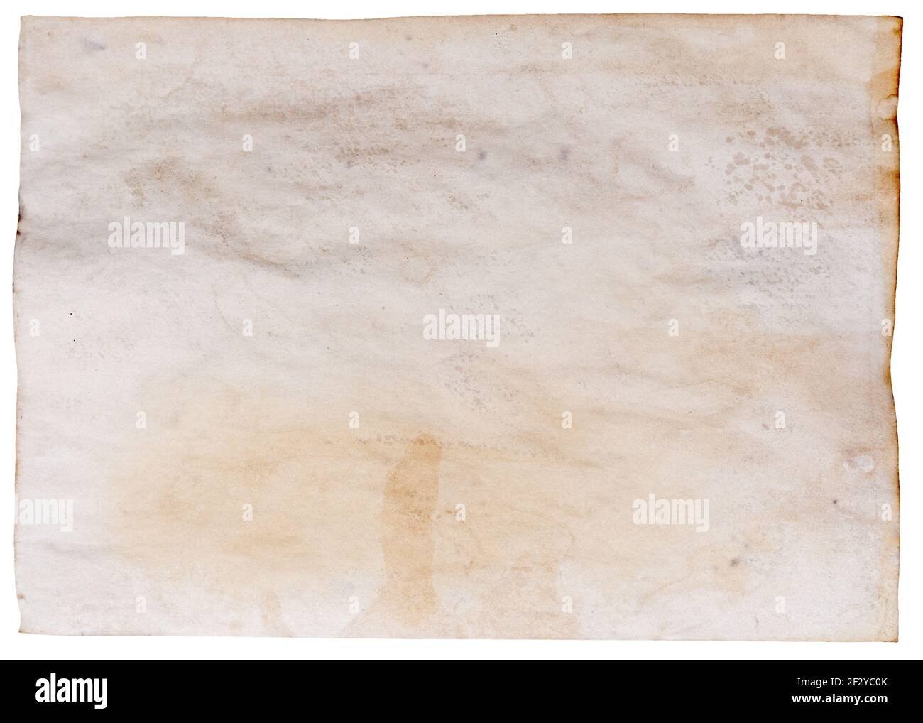 Old paper isolated on white background Stock Photo - Alamy
