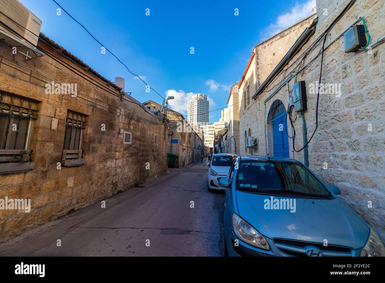 jerusalem-israel. 05-03-2021. Ancient and historic houses in the famous Nachlaot neighborhood Stock Photo