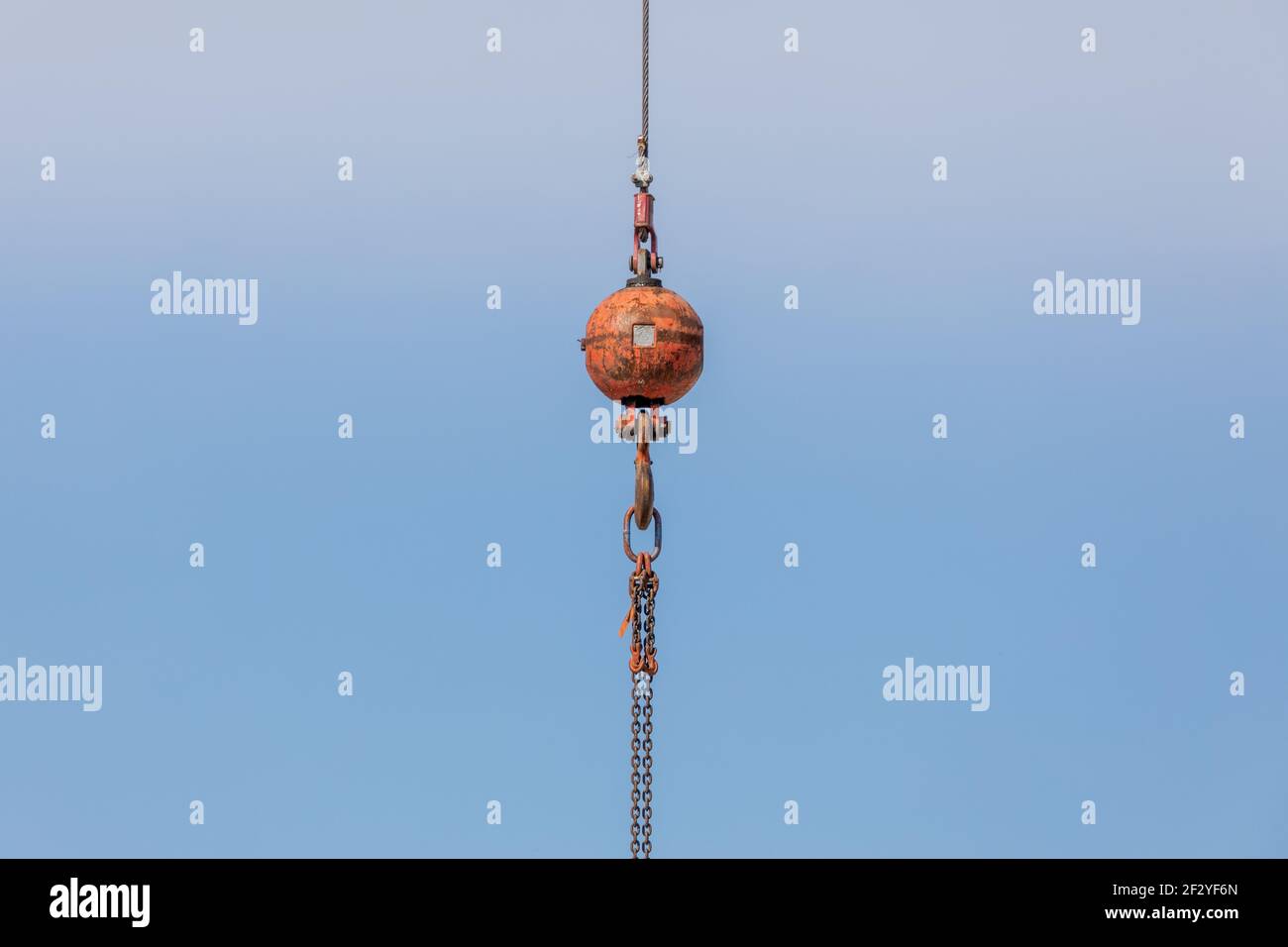 A headache ball on a crane Stock Photo Alamy