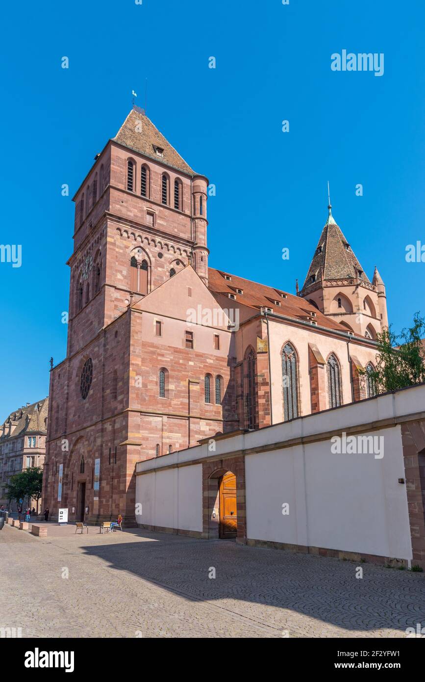 Church of Saint Thomas in Strasbourg, France Stock Photo