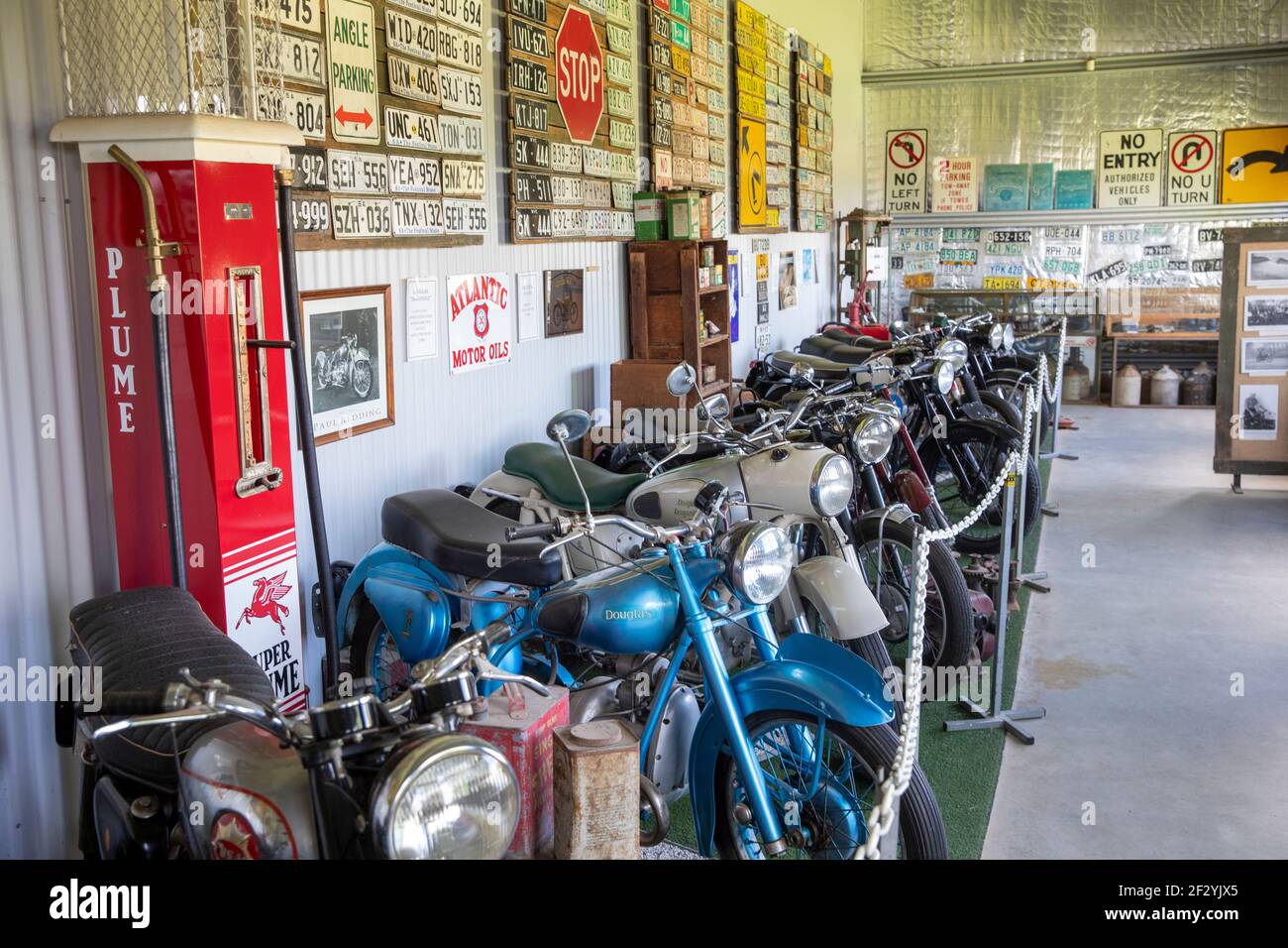 Australian motorcycle museum, Robert Stein vineyard motorcycle museum in Mudgee,NSW,Australia Stock Photo