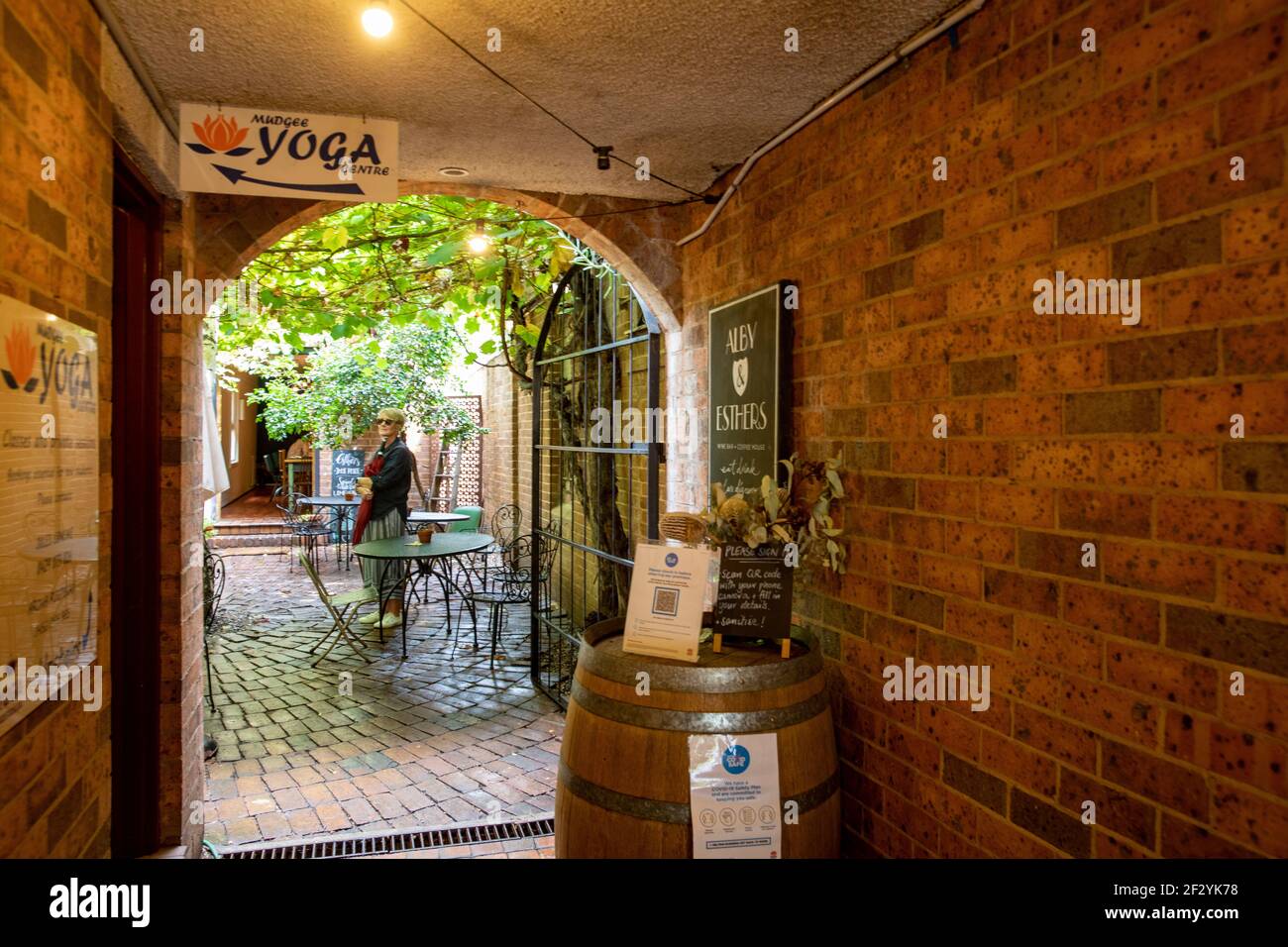 Mudgee cafe and coffee shop in the town centre,New South Wales,Australia Stock Photo