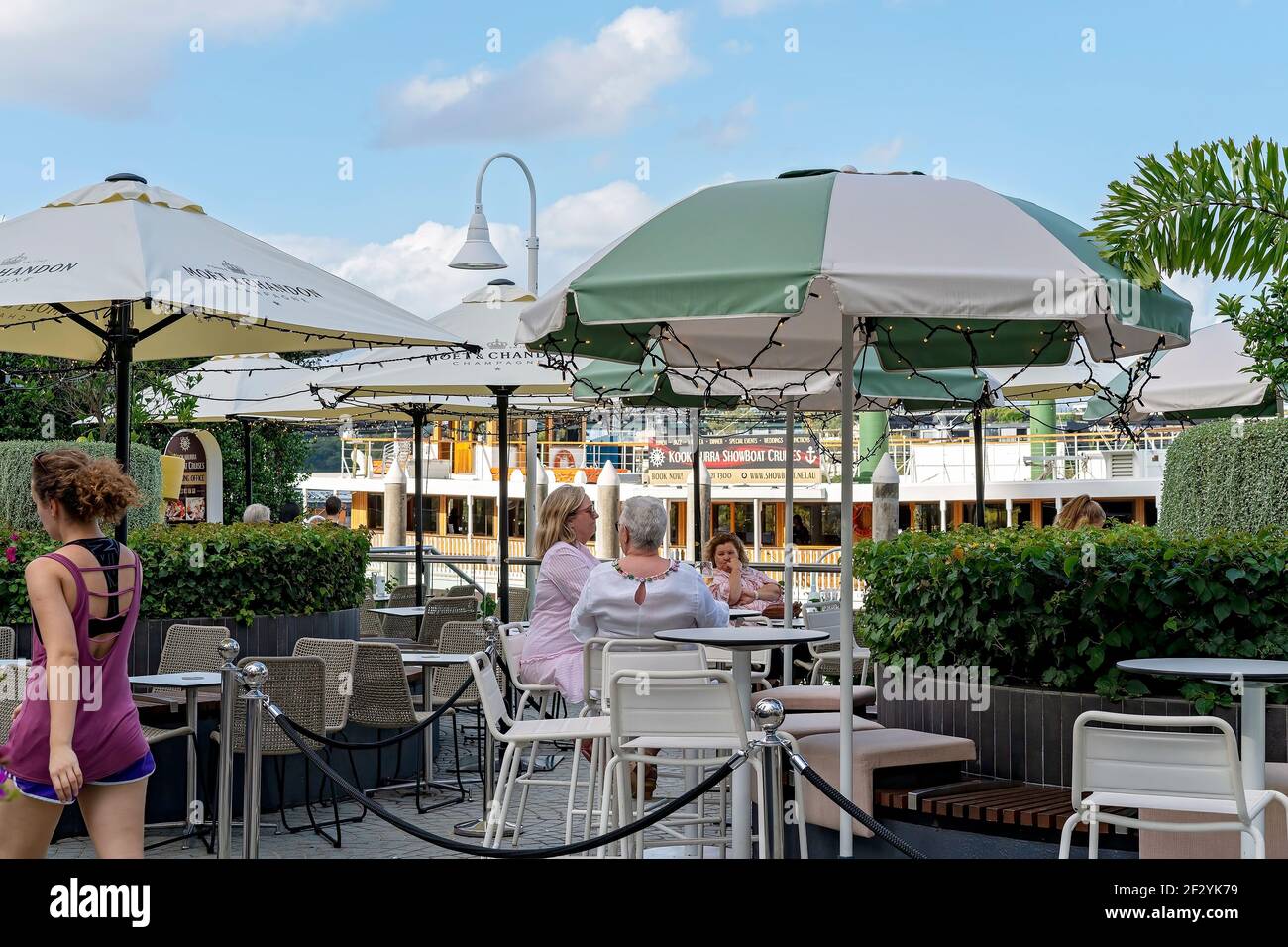 Brisbane, Queensland, Australia March 2021 Women dining at an