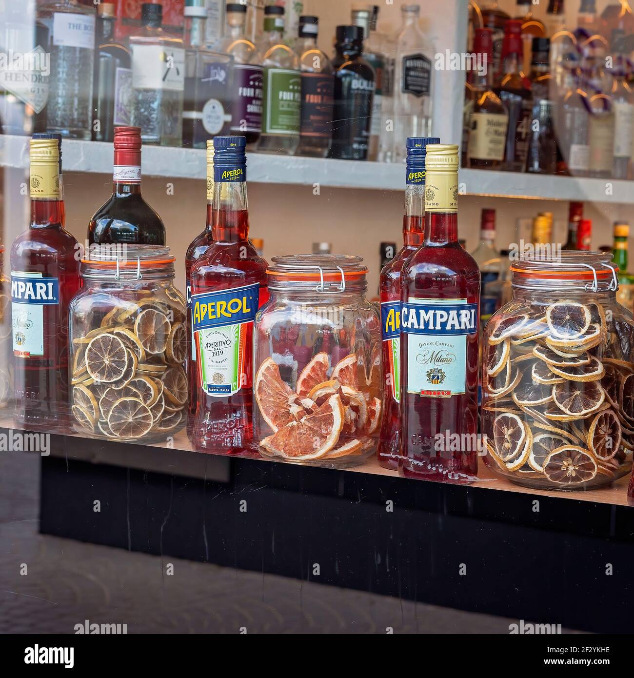 Brisbane, Queensland, Australia March 2021 Dried fruits and alcohol