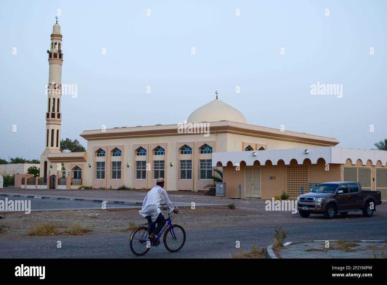 Front view of a mosque in the city Stock Photo