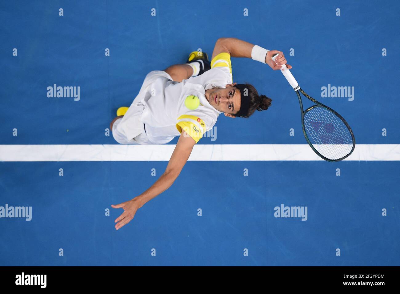 Pierre-Hugues Herbert (FRA) during his semi final round match at the Open  13 Provence in Marseille, on March, 13, 2021. Photo by Corinne  Dubreuil/ABACAPRESS.COM Stock Photo - Alamy