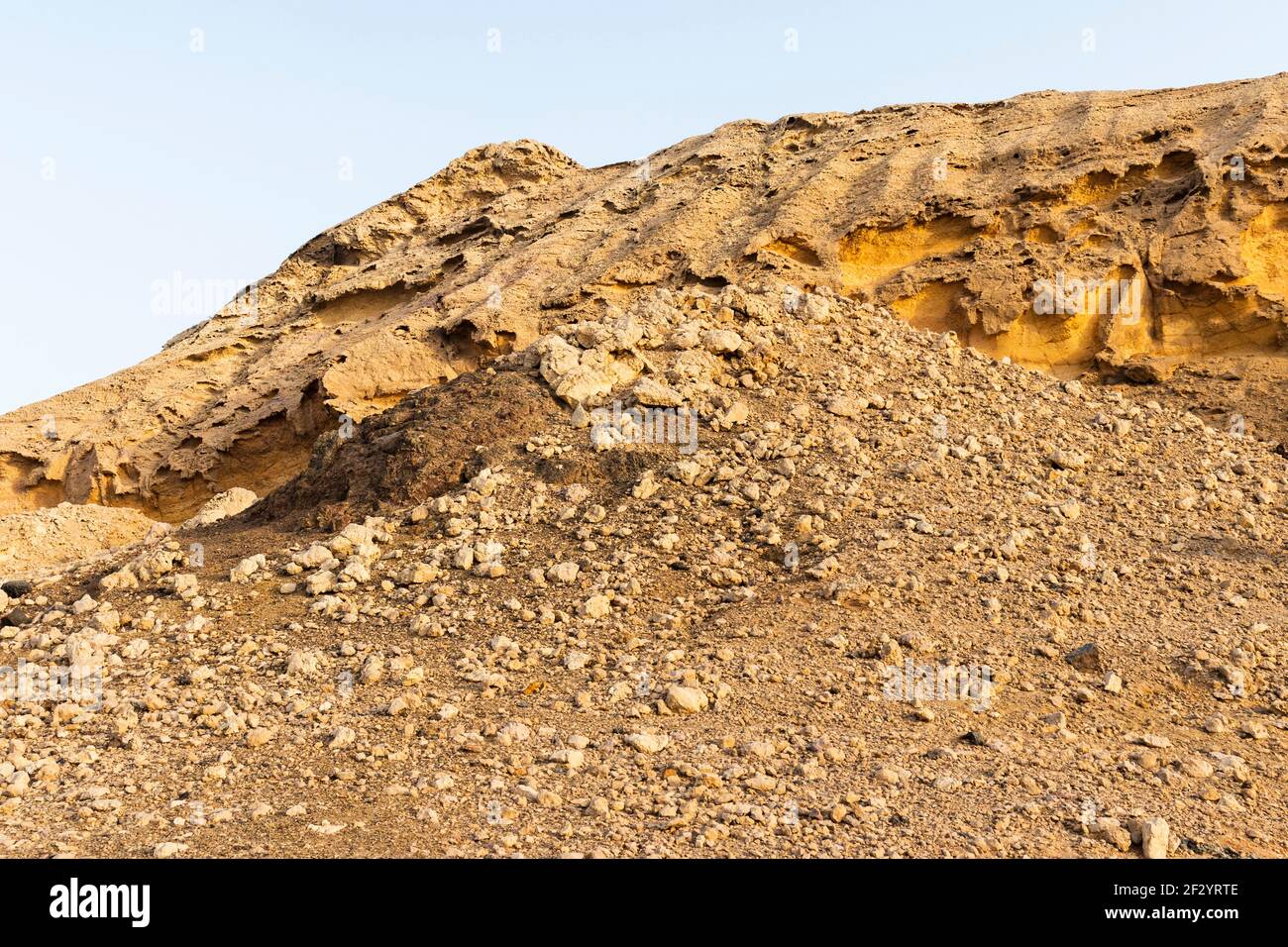 93 million years old rocks formations known as Jebels in Buhais area of Sharjah emirate, Stock Photo