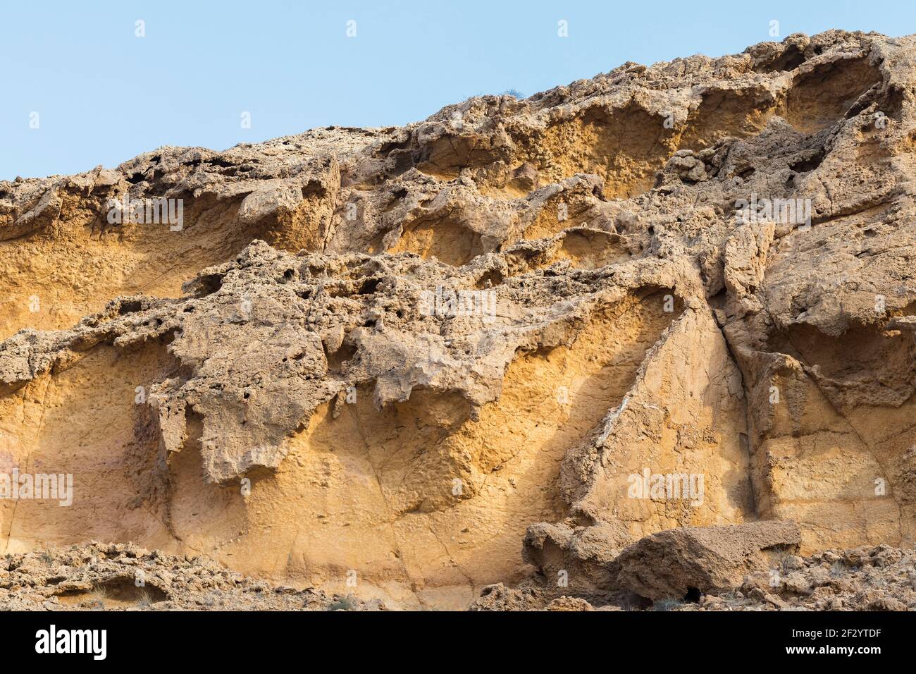 93 million years old rocks formations known as Jebels in Buhais area of Sharjah emirate, Stock Photo