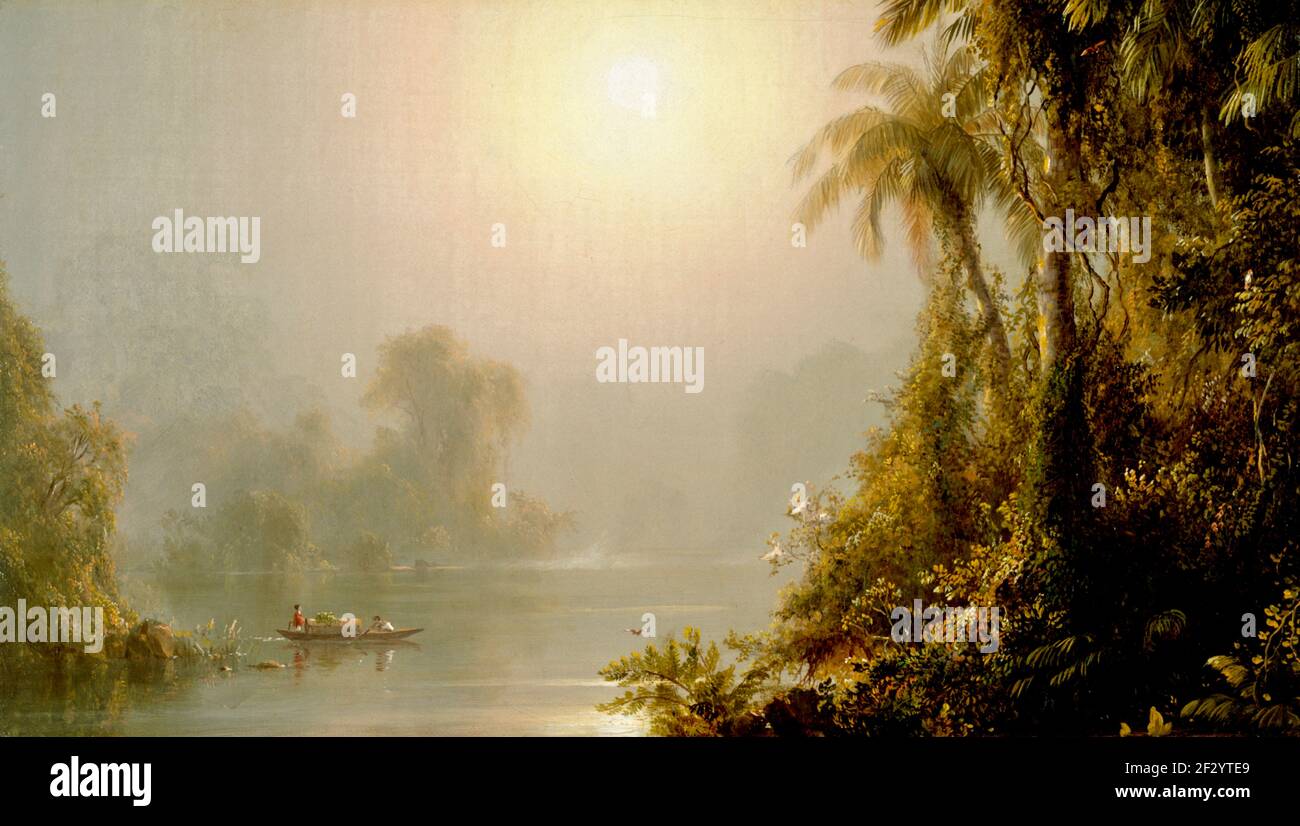 Morning in the Tropics by Frederick Edwin Church Stock Photo