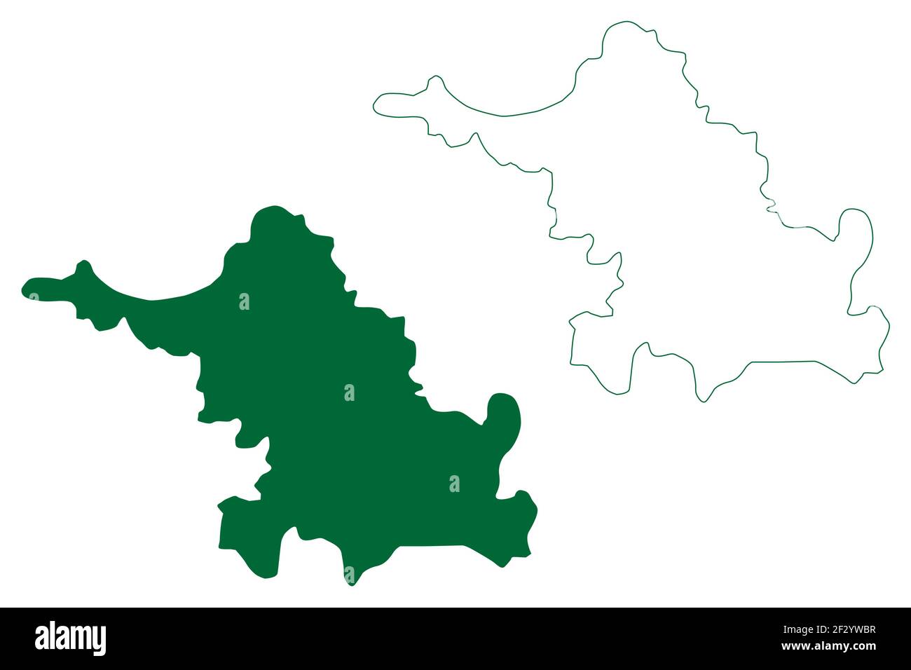 Balrampur District Chhattisgarh State Division Republic Of India Map Vector Illustration Scribble Sketch Balrampur Ramanujganj Map 2F2YWBR 