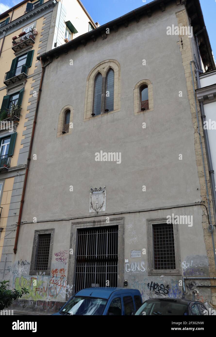 Napoli – Chiesa delle Clarisse o di Gesù Redentore Stock Photo