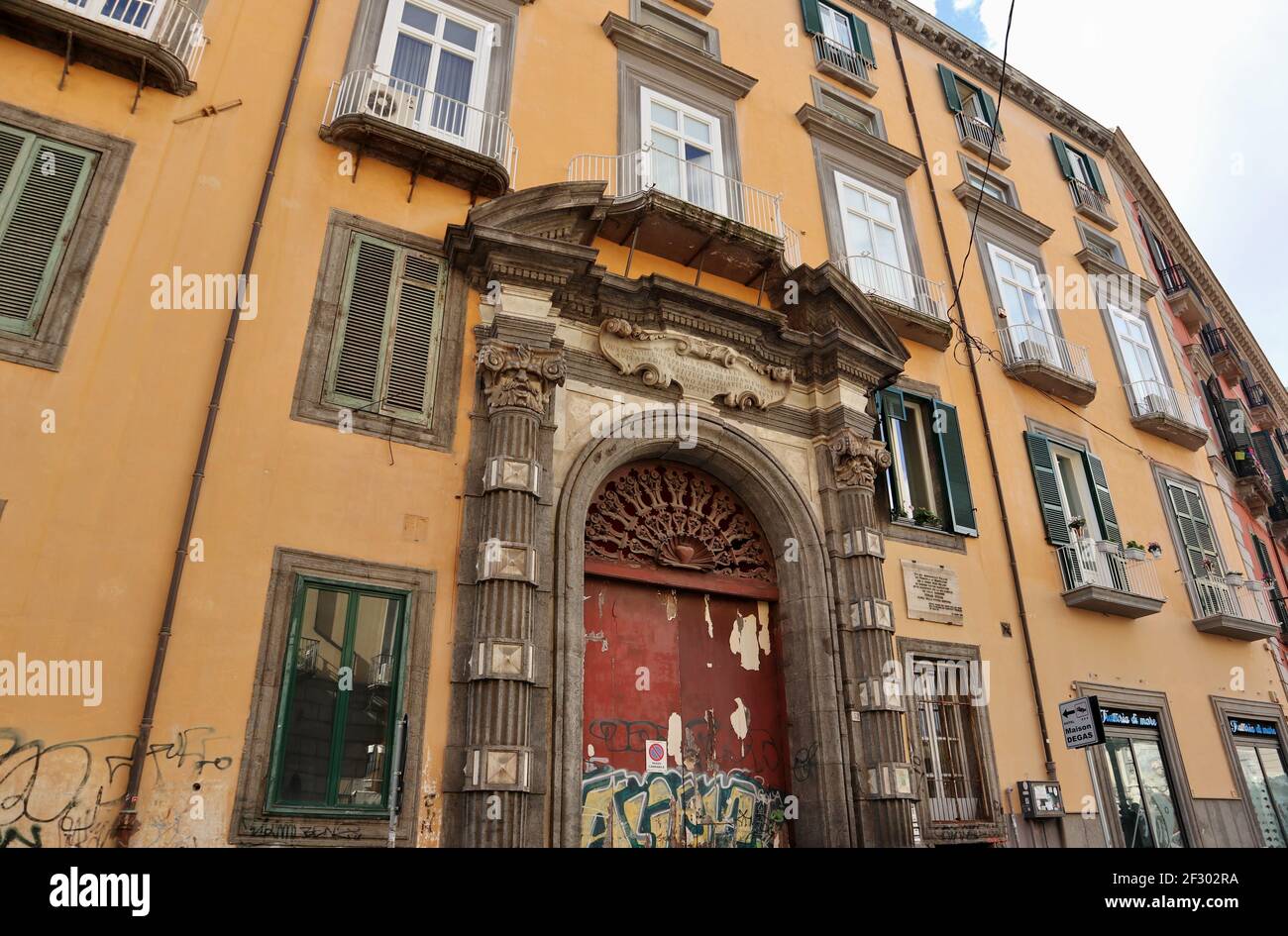 Napoli – Palazzo Pignatelli di Monteleone Stock Photo