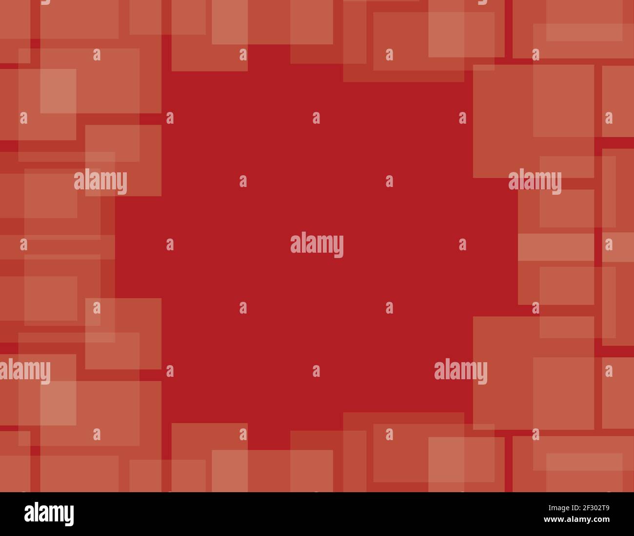 Abstract red geometric shape, squares background with copy space ...