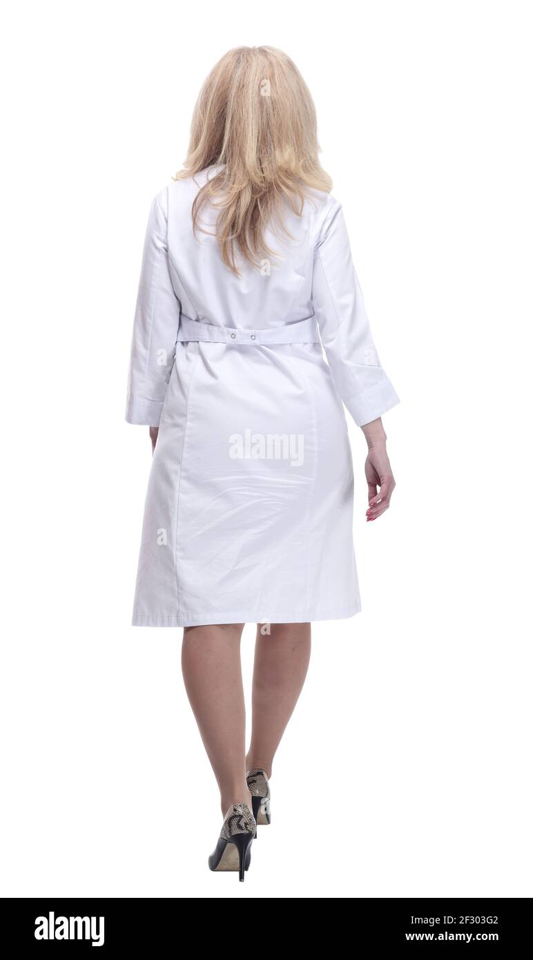 Female coat rear view Cut Out Stock Images & Pictures - Alamy
