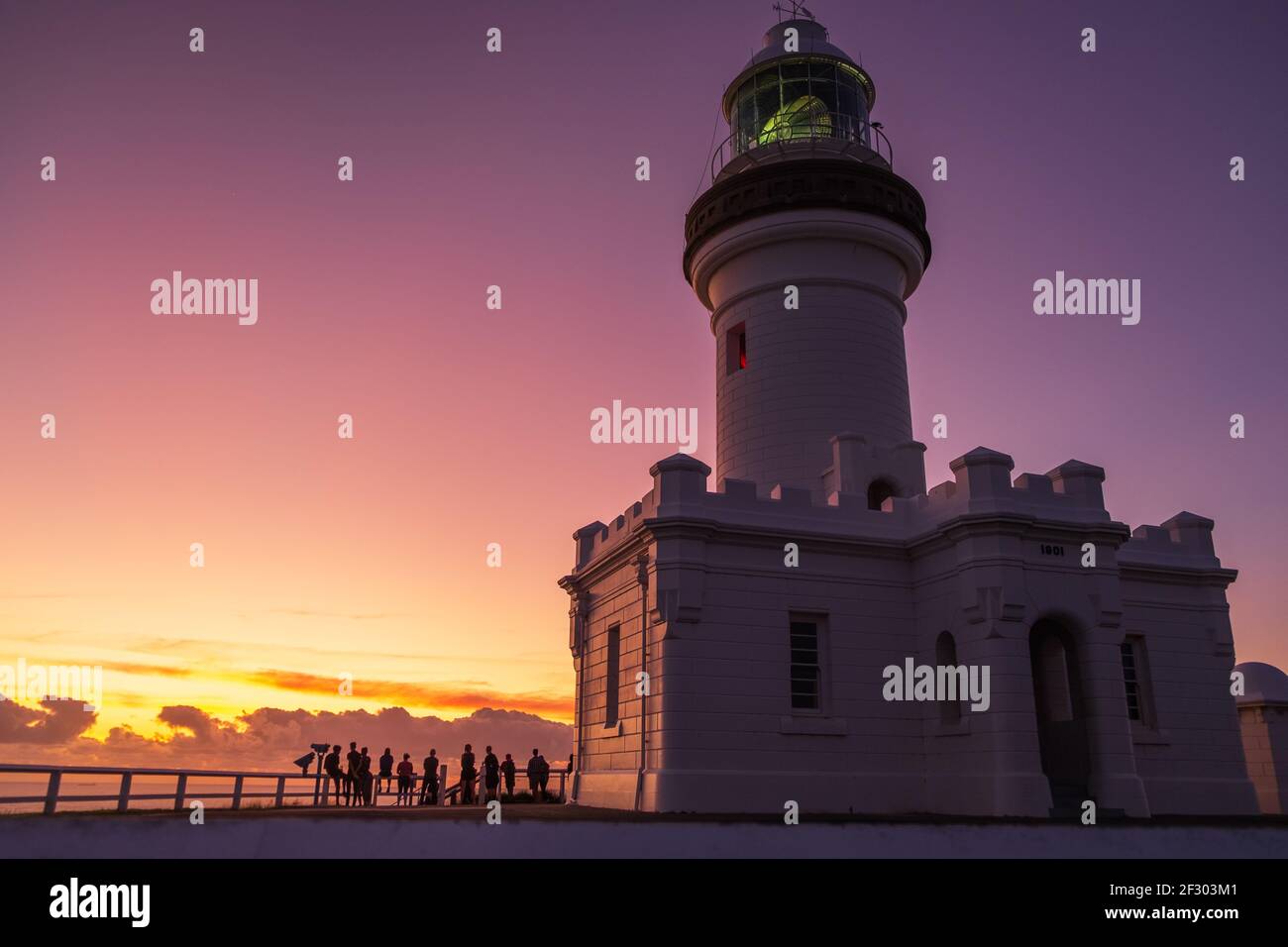 Byron Bay Lighthouse at sunrise Stock Photo Alamy