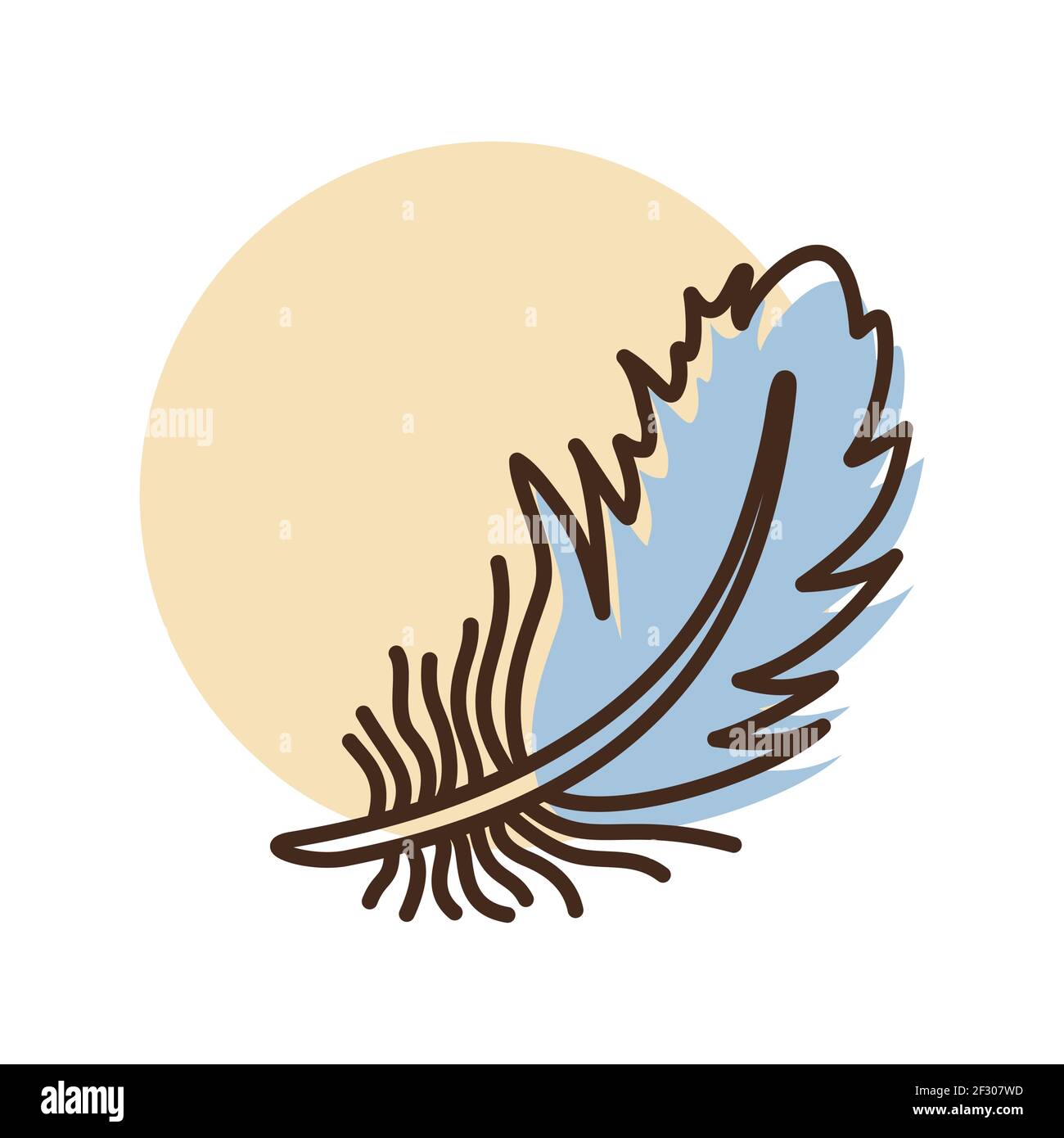 Feather icon. Farm animal sign. Graph symbol for your web site design ...