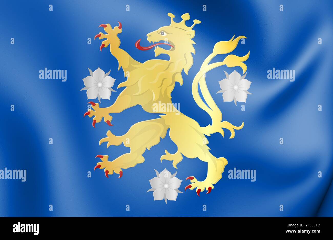 3D Doetinchem coat of arms (Gelderland), Netherlands. 3D Illustration. Stock Photo
