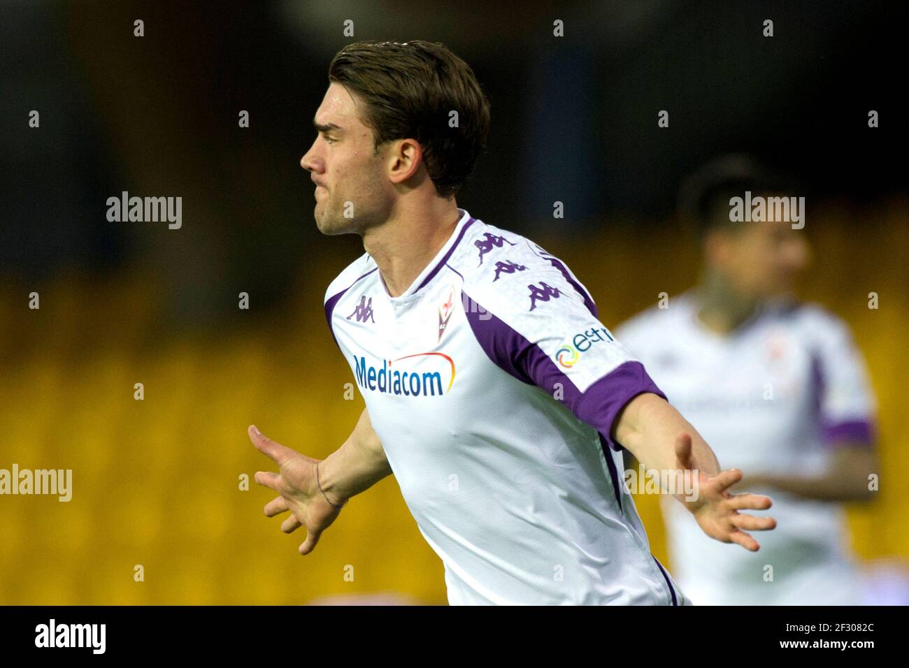 Dusan Vlahovic of ACF Fiorentina smiles during the pre-season News Photo  - Getty Images