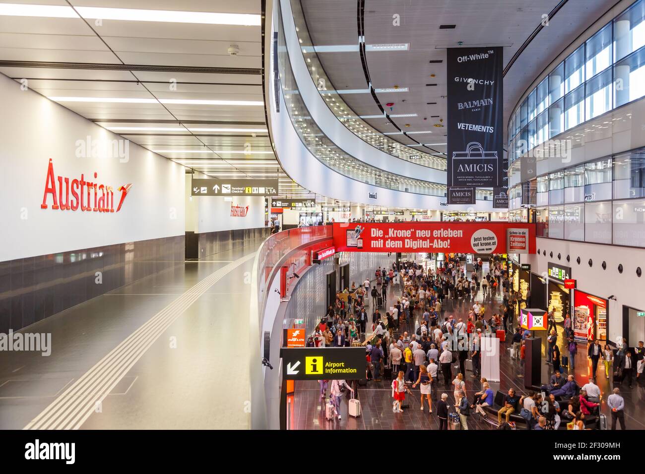 Vienna, Austria - September 17, 2018: Terminal 3 at Vienna Airport (VIE) in  Austria Stock Photo - Alamy