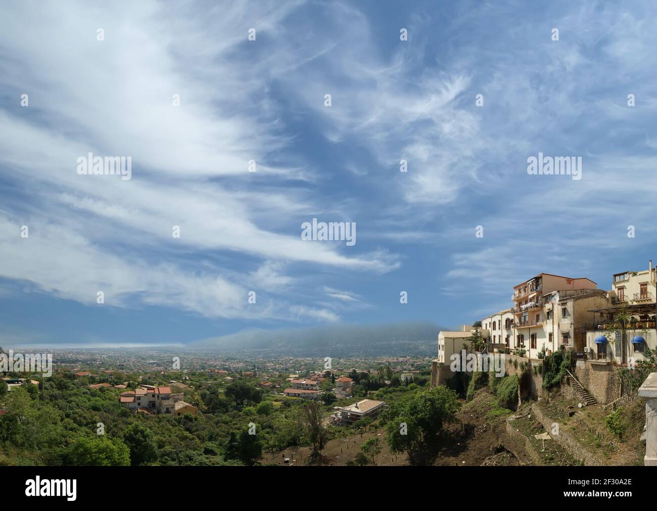Panoramic views of the mountain valley, Sicily, Italy Stock Photo - Alamy