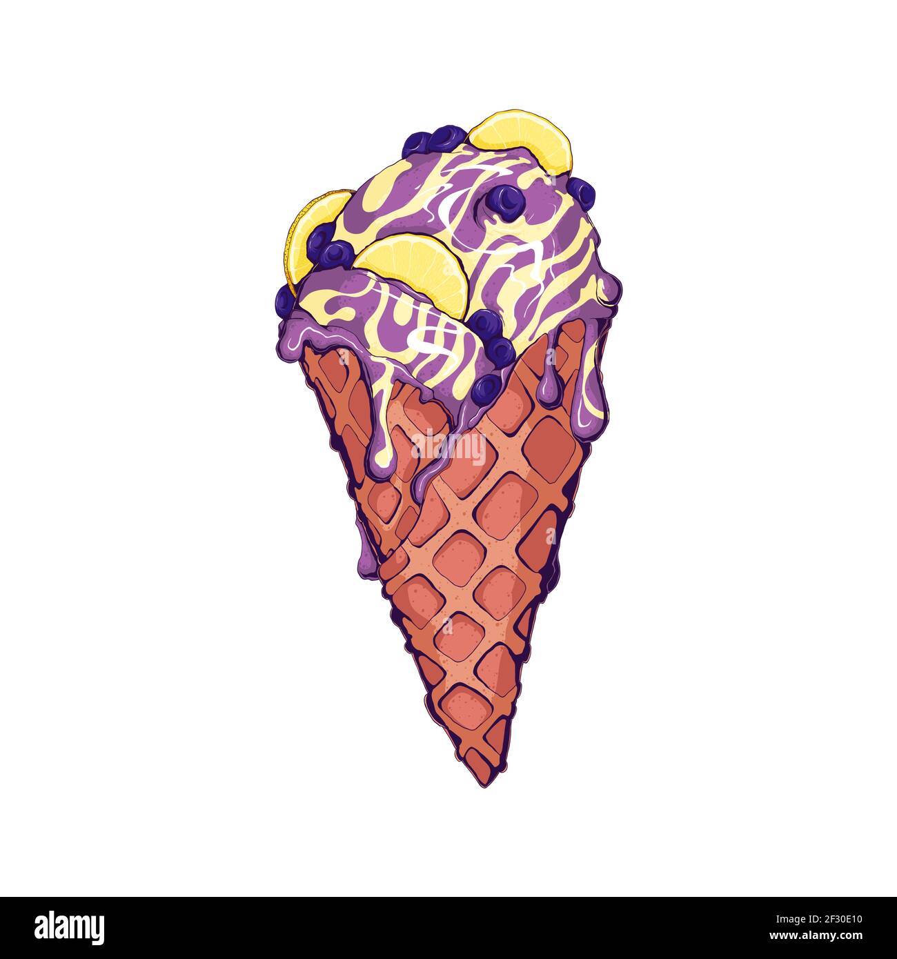 Sundae vector vectors hi-res stock photography and images - Alamy