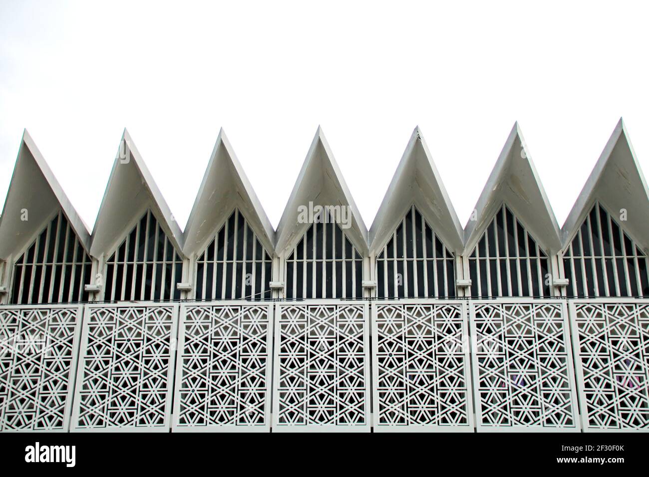 Islamic Architecture : An adjacent building next to Masjid Negara, the National Mosque of Malaysia in Kuala Lumpur Stock Photo