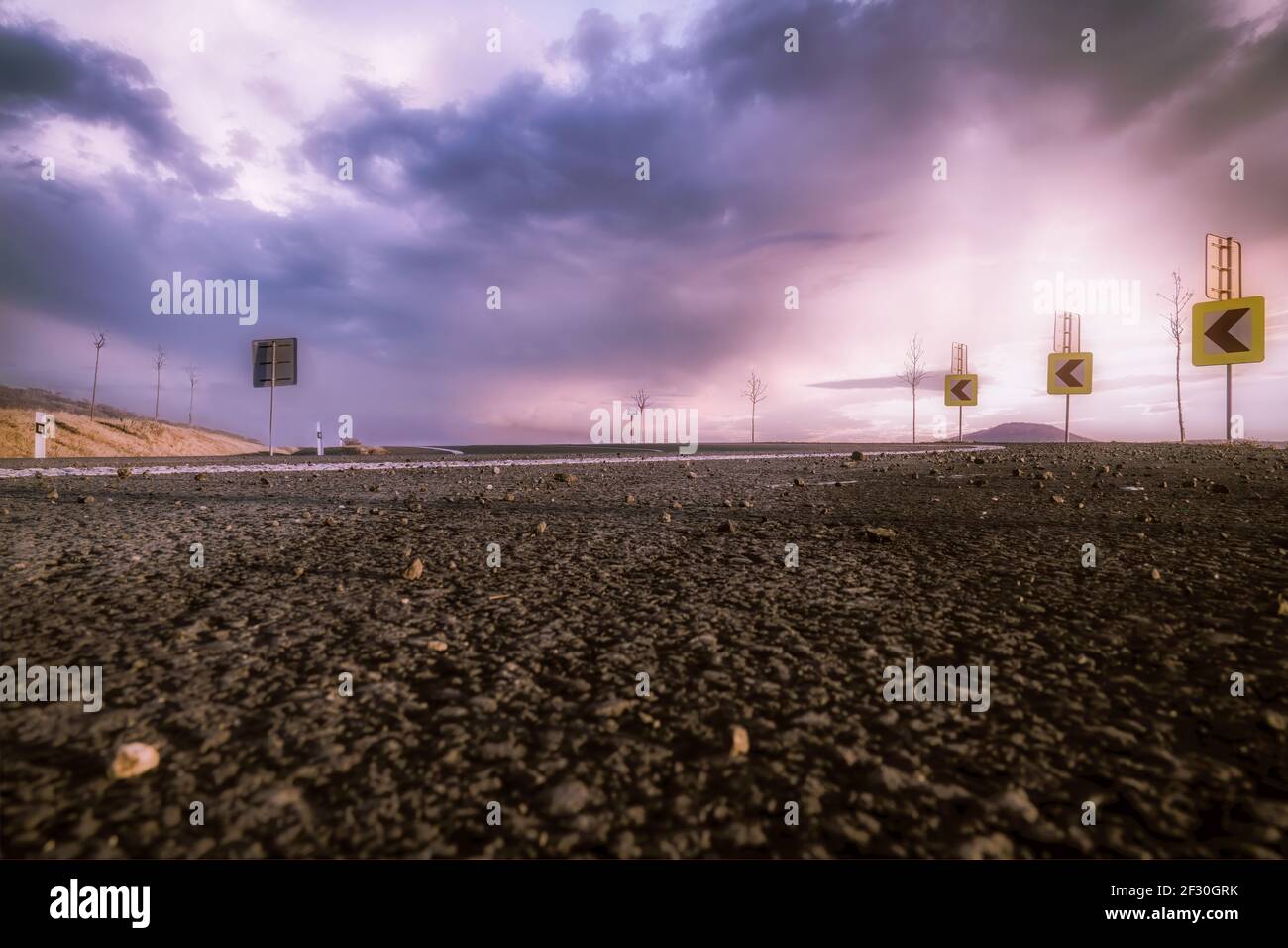 Purple cloudy hi-res stock photography and images - Alamy