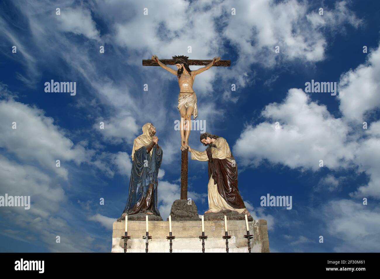 Jesus Christ on the sky background Stock Photo - Alamy