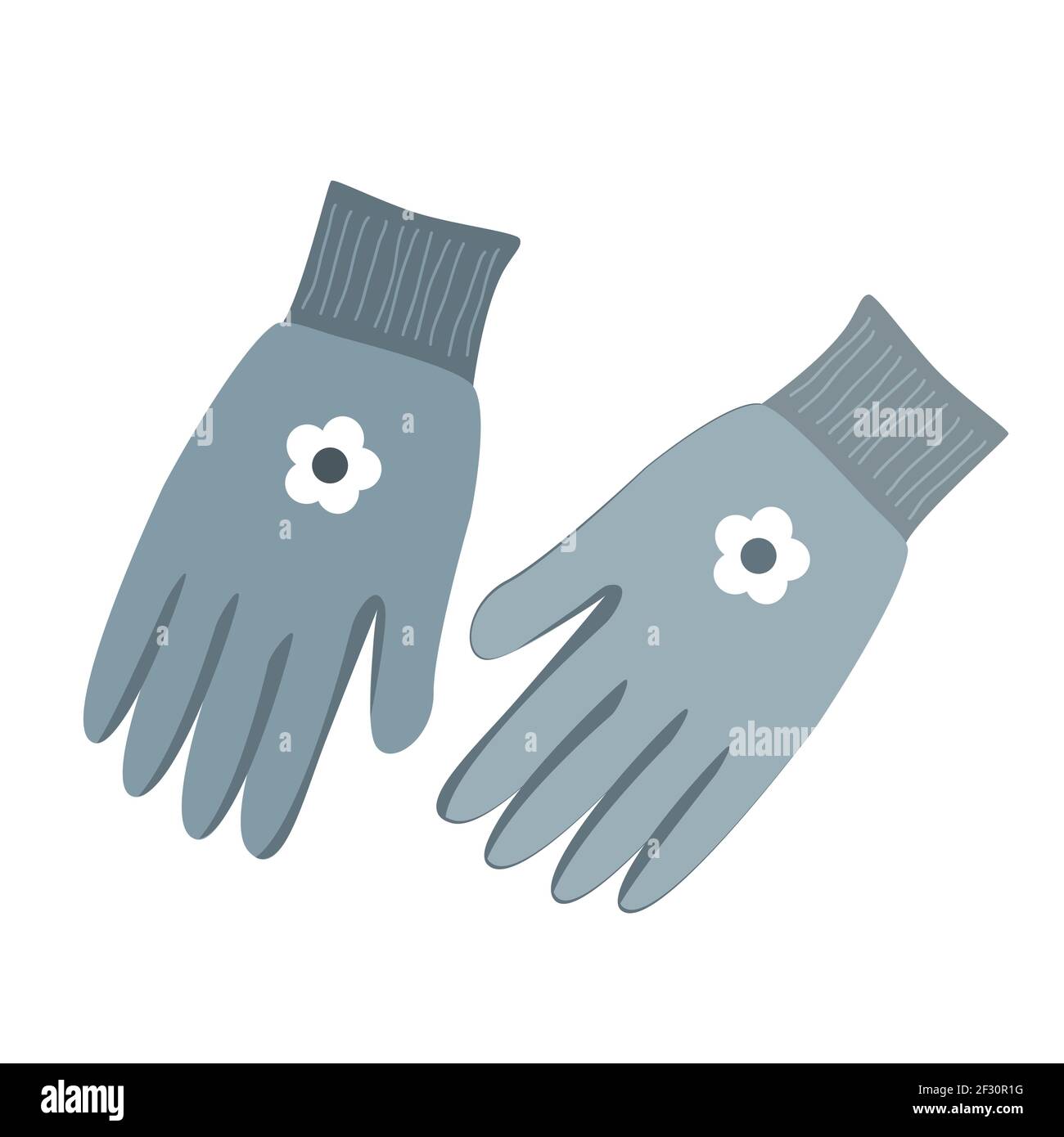 Vector illustration of gardening gloves isolated on white background ...