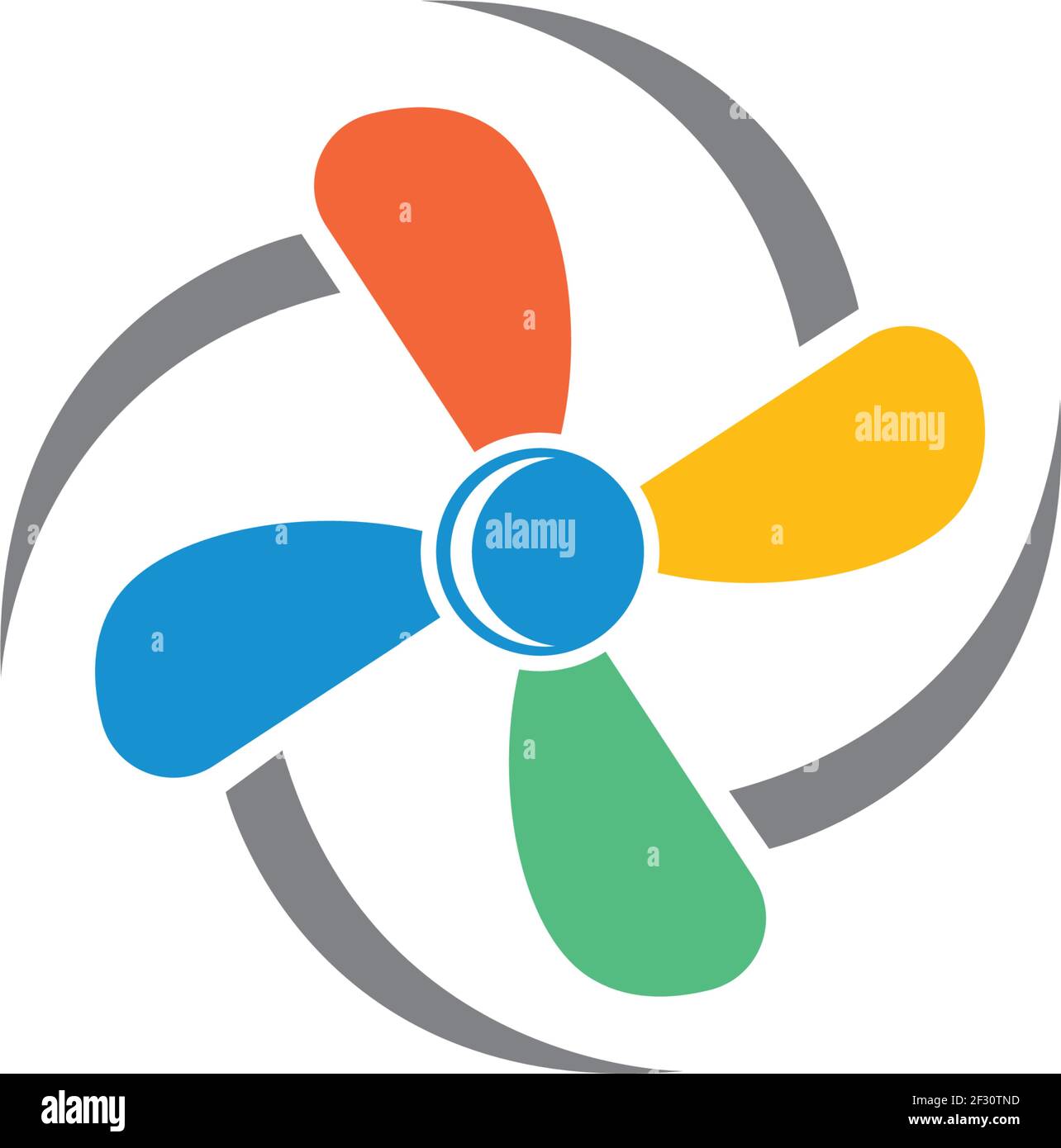 airplane propeller vector illustration design template Stock Vector