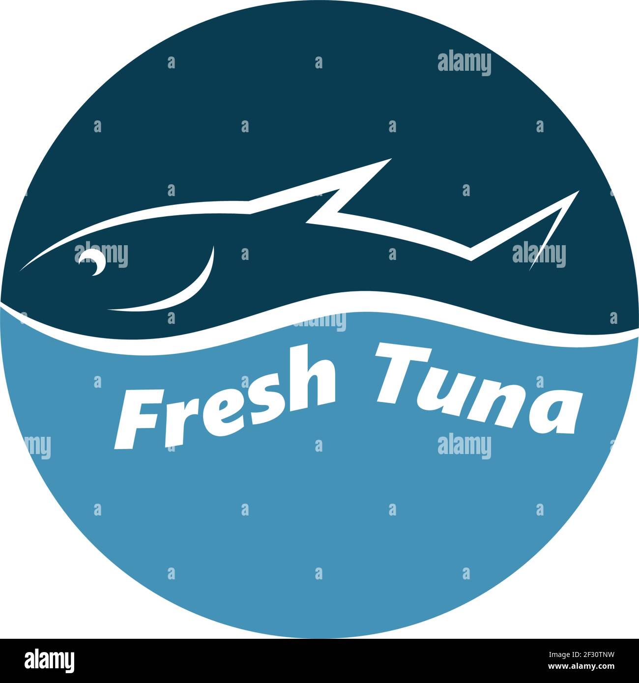Atlantic bluefin tuna silhouette hires stock photography and images