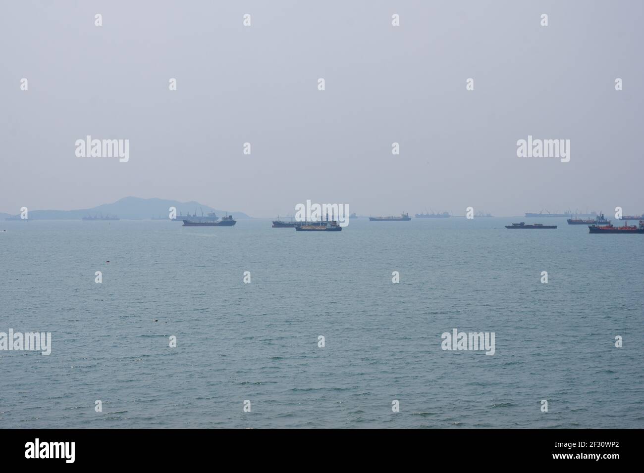 Aerial view red sea cargo ships hi-res stock photography and images - Alamy