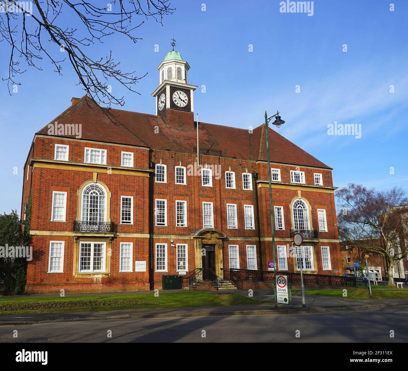 Letchworth Town Hall Stock Photo
