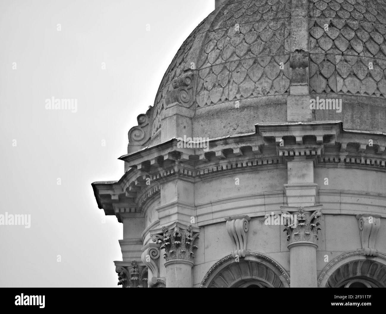 Campanile stone architectural details at Trinity College Campus in